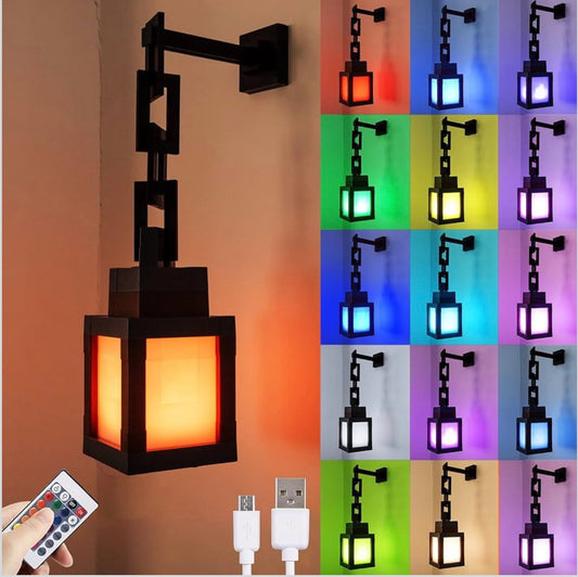 Minecraft detachable hanging lamp | 16 colour LED