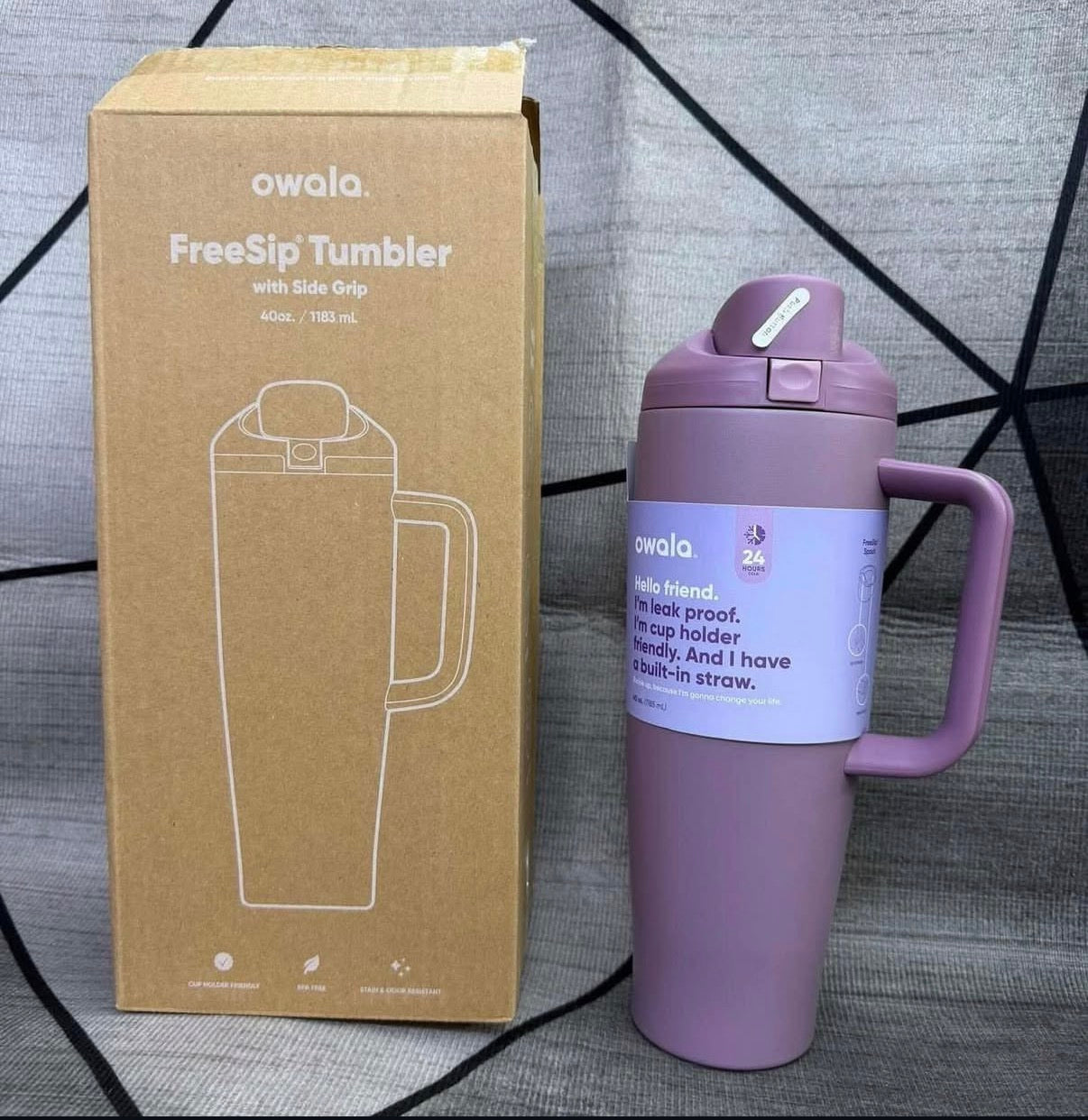 Owala 40 oz tumblers | 2 in 1 lid | FreeSip