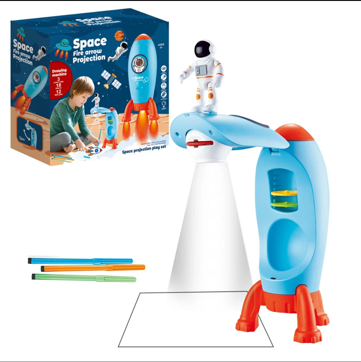 Space fire arrow projector, accurate and the best drawings for your tots - Kidspark
