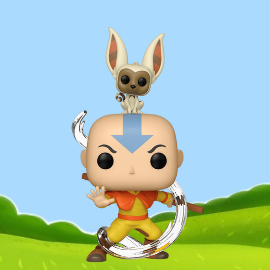 Funko pop! Aang with momo action figure