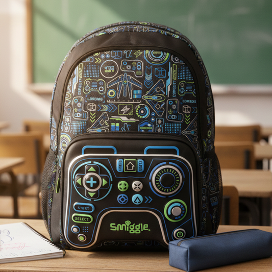 Smiggle- 16 inch premium game controller school bag