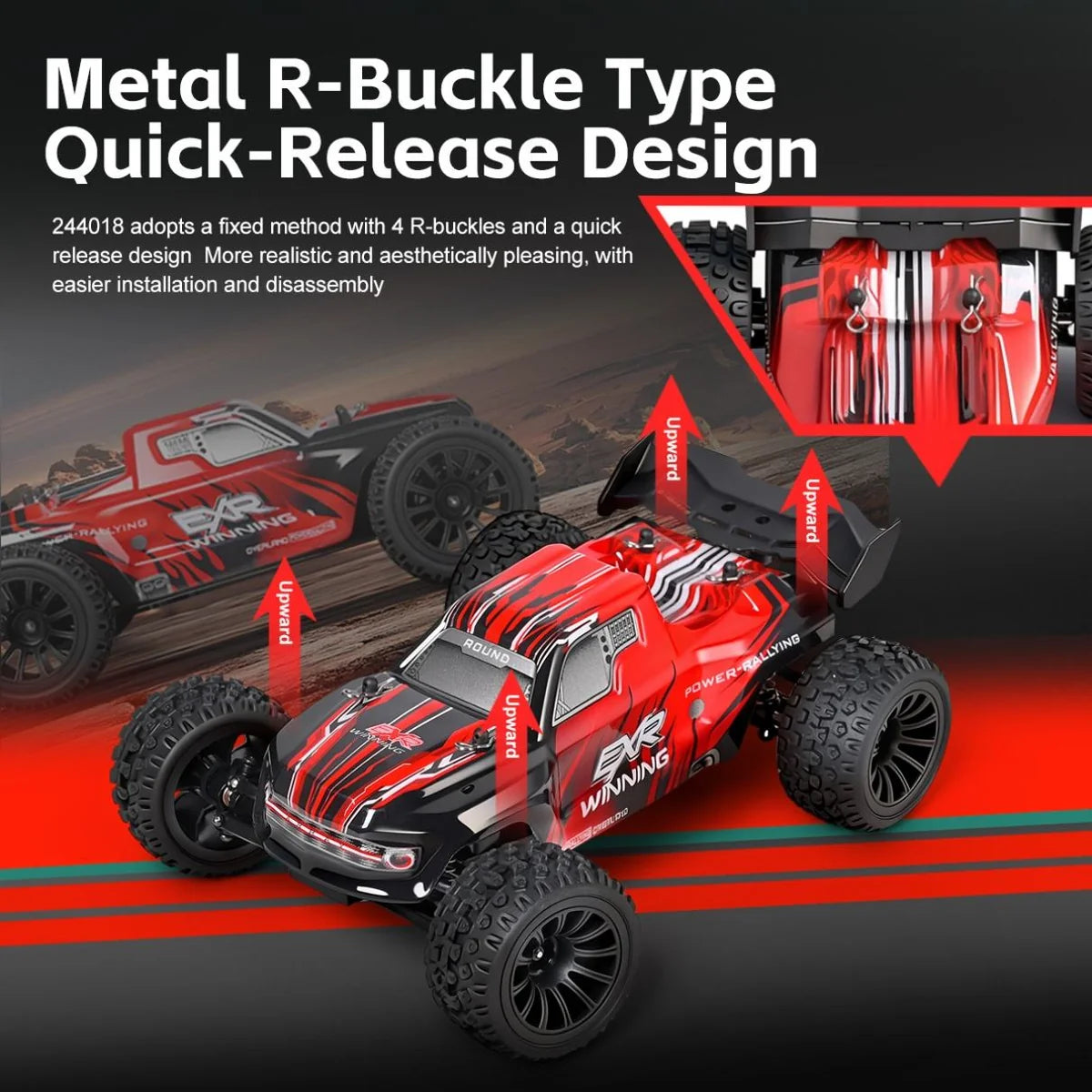 WLtoys 244018 1:24 2WD Off Road Climbing RC Car 30kmph
