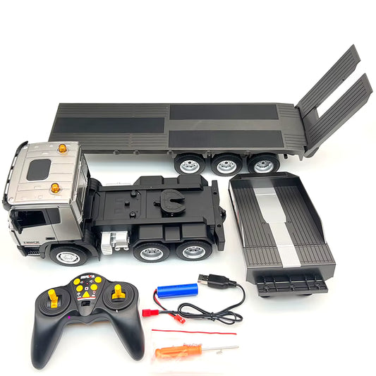 Huina 1318 1:24 RC Flatbed Lowbed Trailer with 9 CHannel