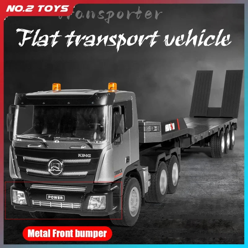 Huina 1318 1:24 RC Flatbed Lowbed Trailer with 9CH