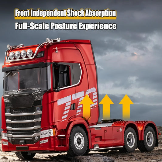 Huina 1501A 770S 1:18 RC Tractor Truck with Flatbed Trailer