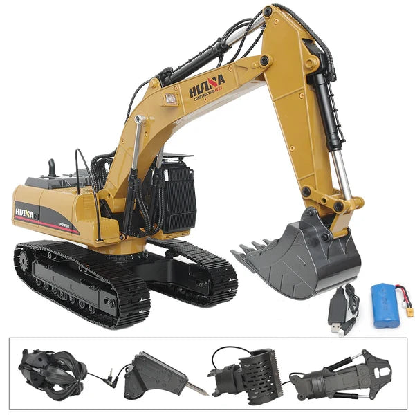 Huina 1580 V5 1:14 Full Metal RC Excavator with APP Control (2026 Model)