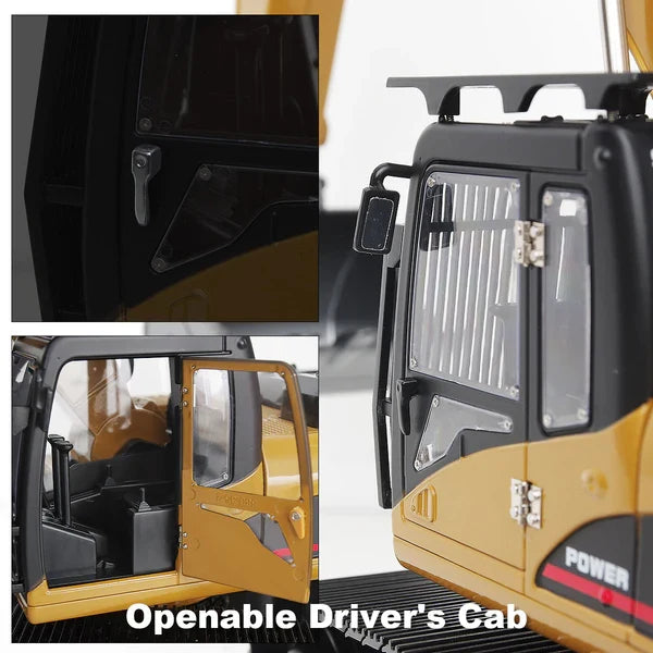 Huina 1580 V5 1:14 Full Metal RC Excavator with APP Control (2026 Model)