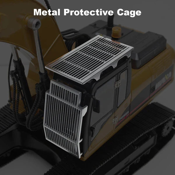 Huina 1580 V5 1:14 Full Metal RC Excavator with APP Control (2026 Model)