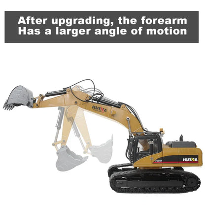 Huina 1580 V5 1:14 Full Metal RC Excavator with APP Control (2026 Model)