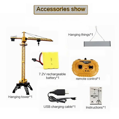 Huina 1585 12 channel Rc Alloy Tower Crane 2026 Edition