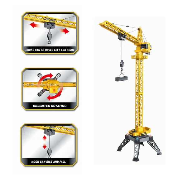 Huina 1585 12 channel Rc Alloy Tower Crane 2026 Edition