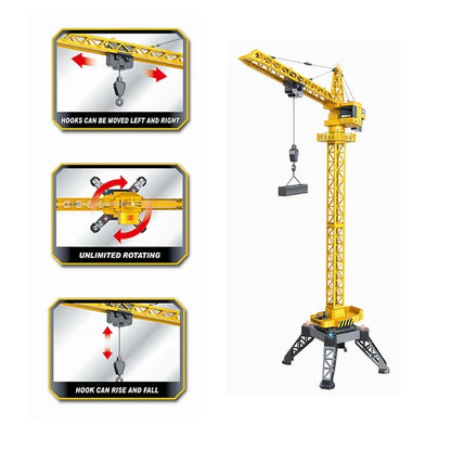 Huina 1585 12 channel Rc Alloy Tower Crane 2026 Edition