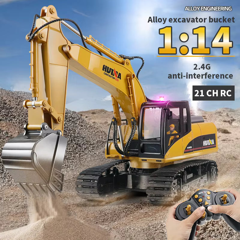 Huina 550HD 1:14 Excavator 21 Channel Construction RC