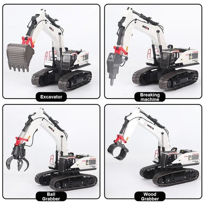 Huina 1594 1:14 RC Excavator 12CH Alloy Construction Vehicle (2026 Model)