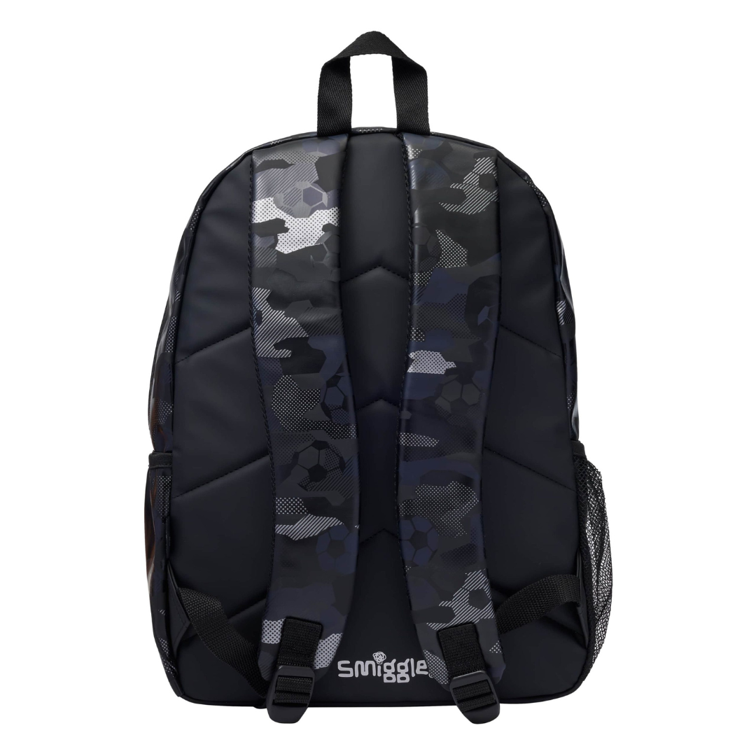 Smiggle - 16 inch Premium black football Backpack
