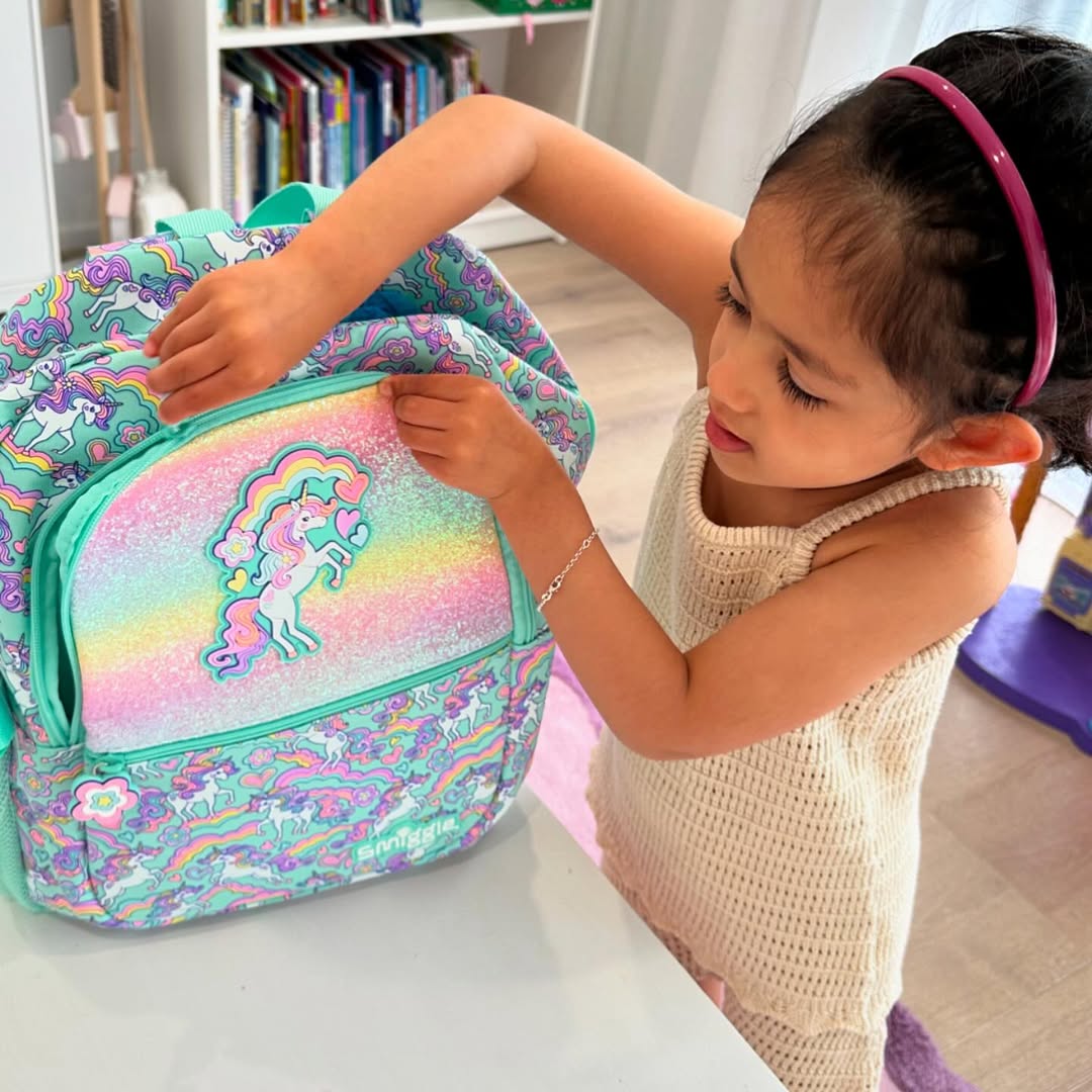 Smiggle - 16 inch Premium Rainbow unicorn Backpacks