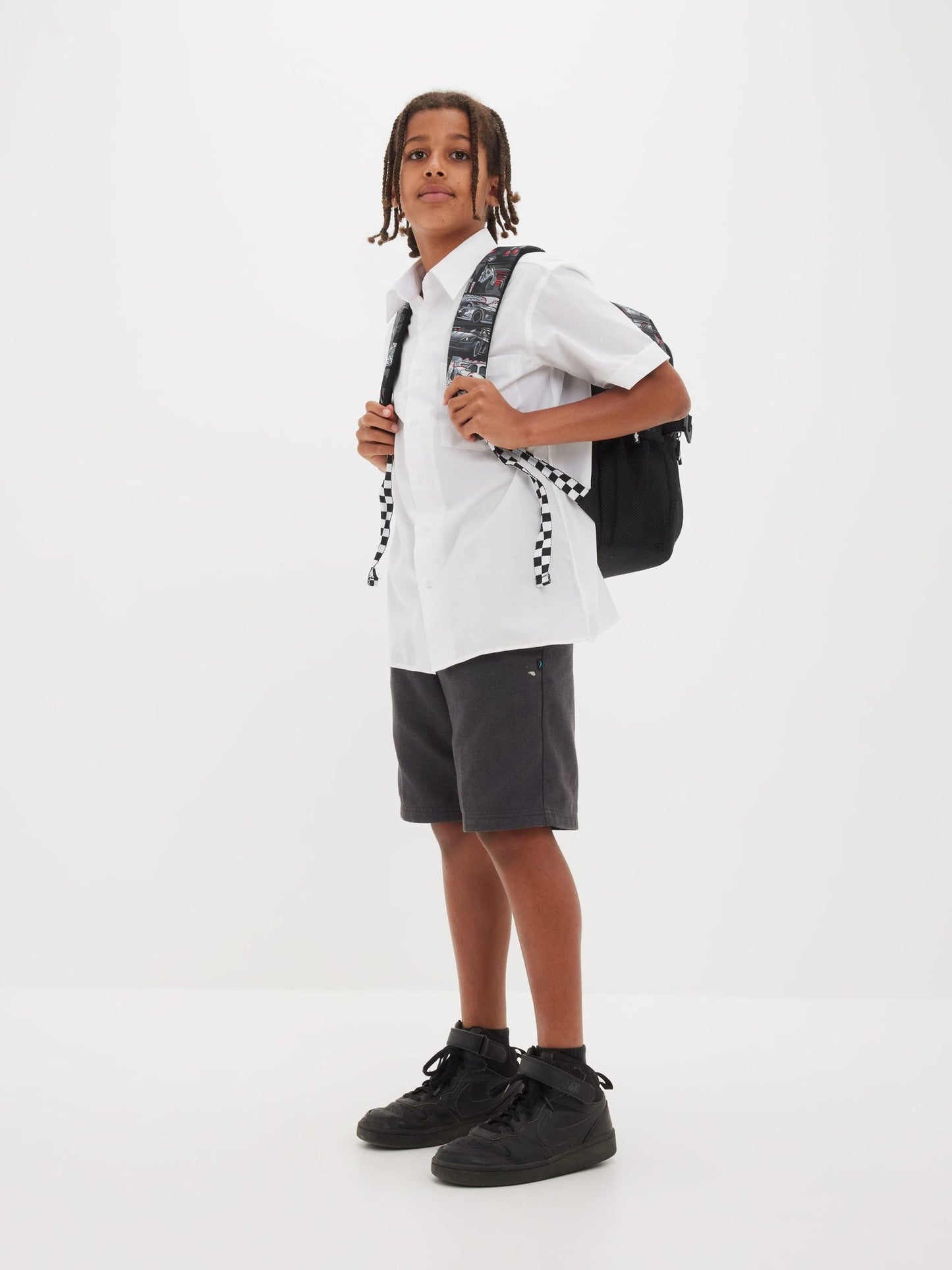 Smiggle - 16 inch Premium Black Racing Backpacks