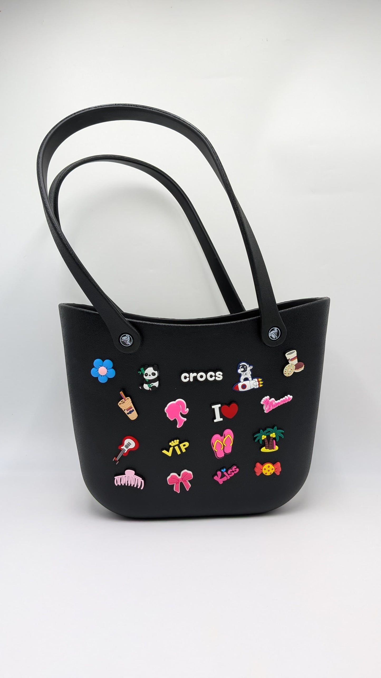 Crocs - big beach bag with jibbitz