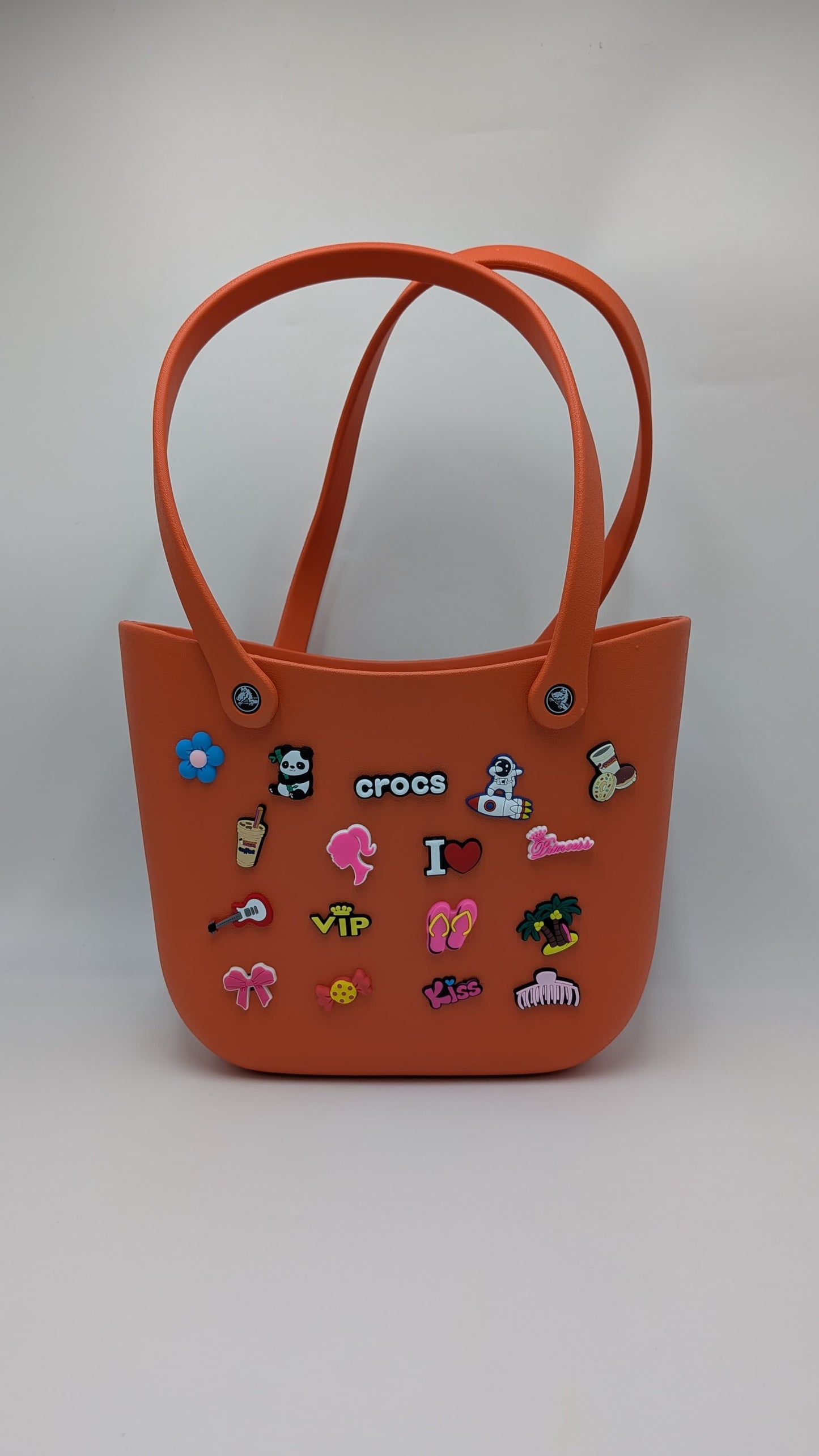 Crocs - big beach bag with jibbitz