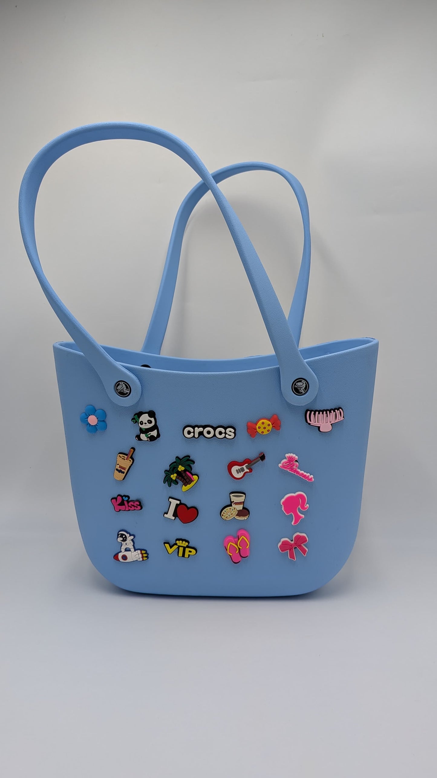 Crocs - big beach bag with jibbitz