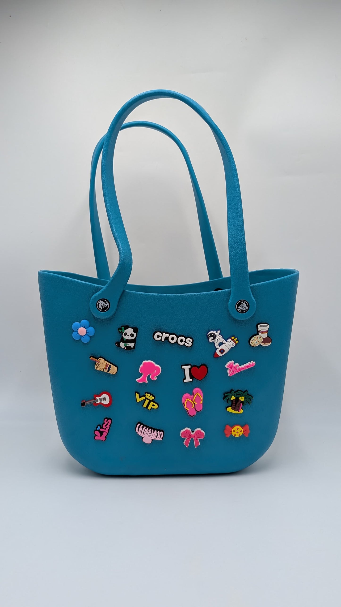 Crocs - big beach bag with jibbitz