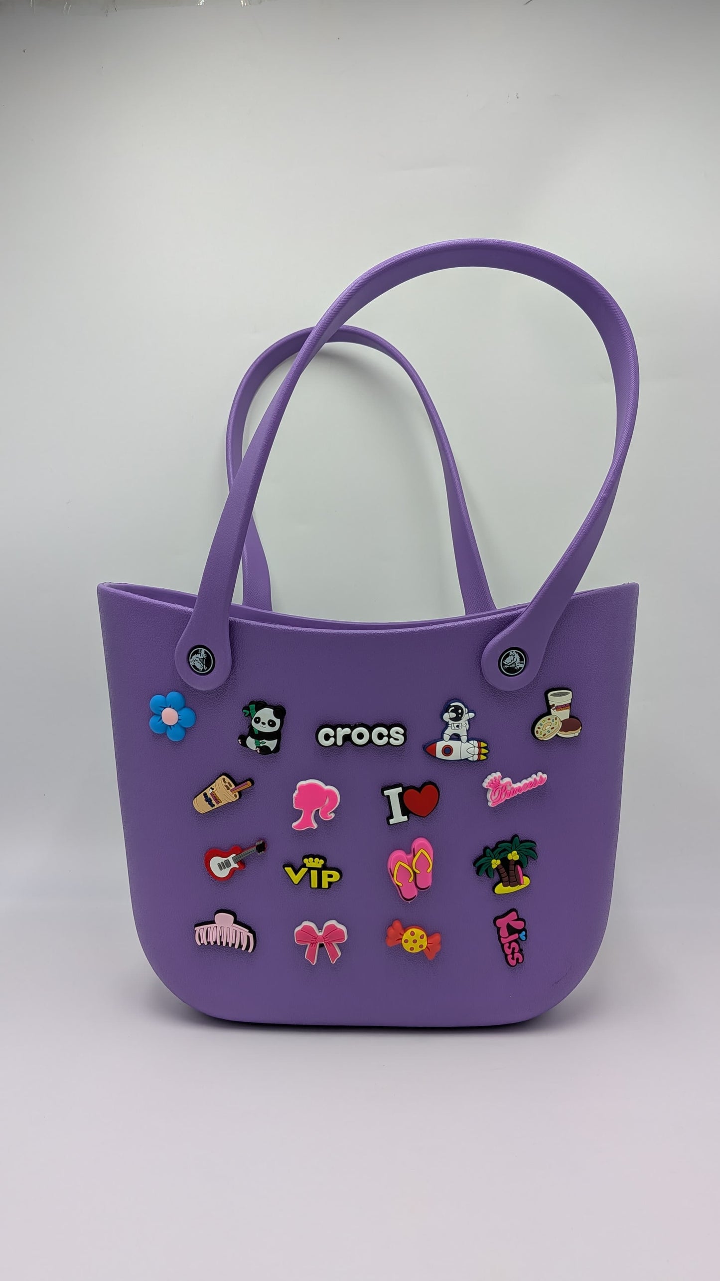 Crocs - big beach bag with jibbitz