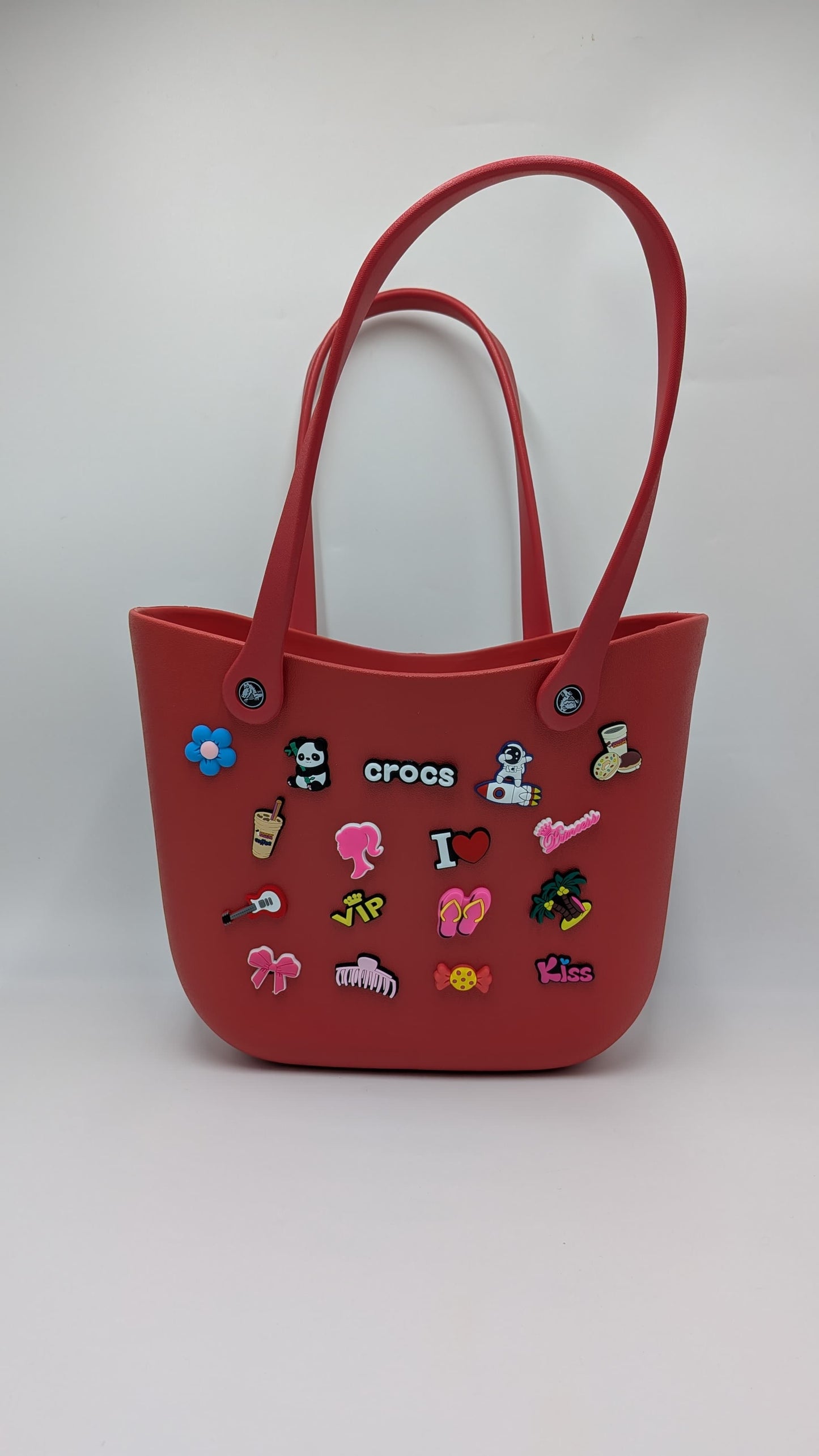 Crocs - big beach bag with jibbitz