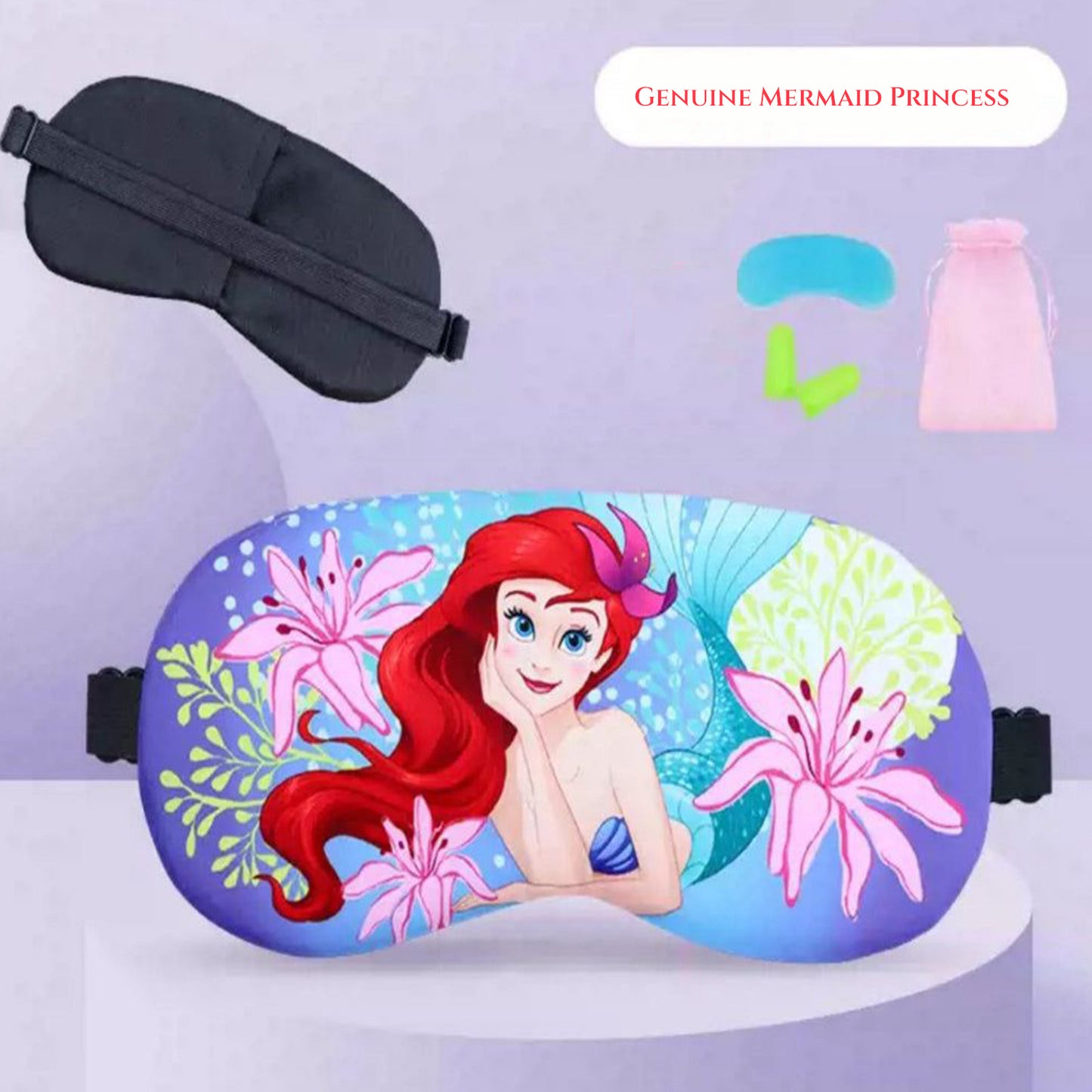 Eye mask with gel and ear plugs |