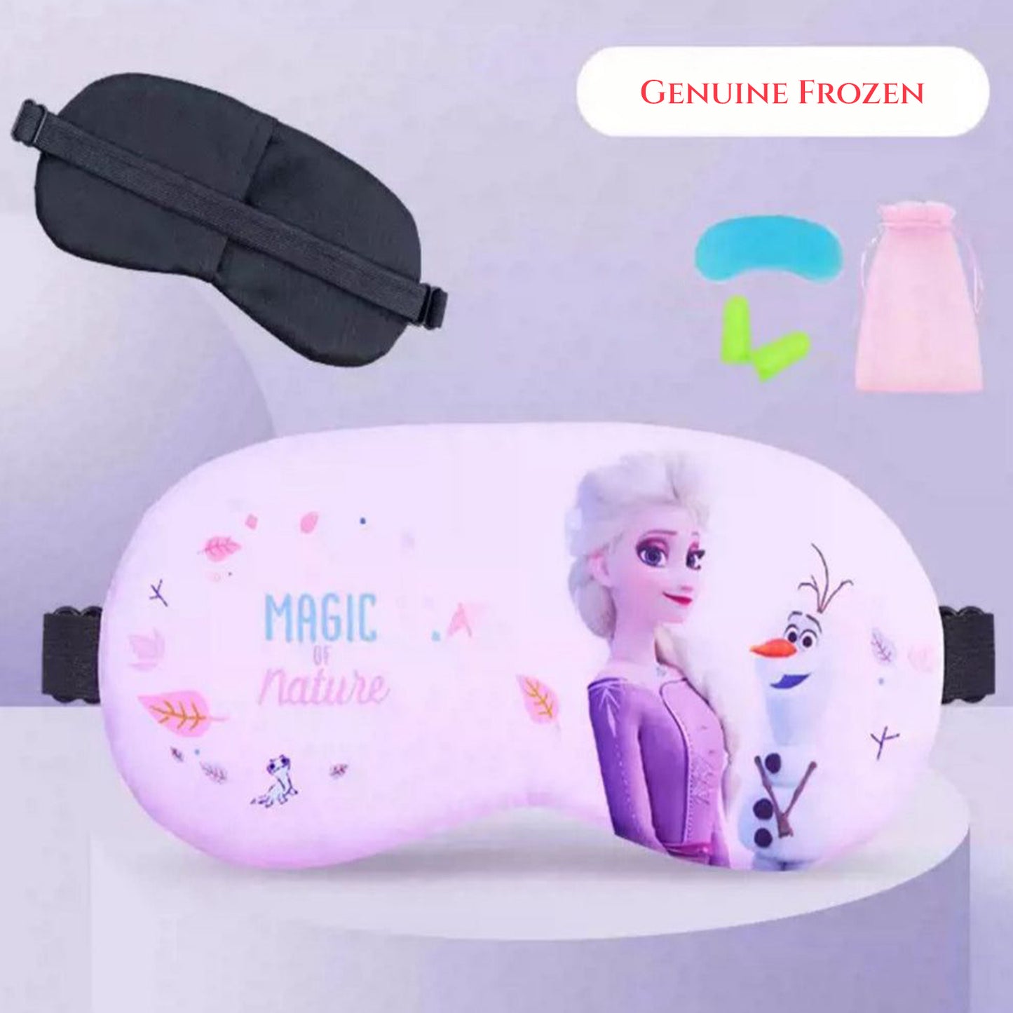 Eye mask with gel and ear plugs |