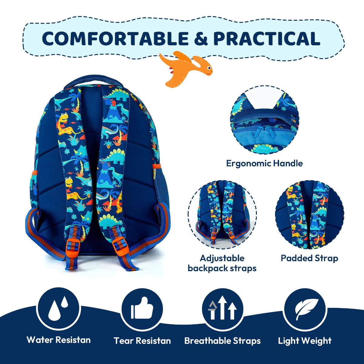 Vest - 16 inch Customise Me dino Backpack | Luxury Quality