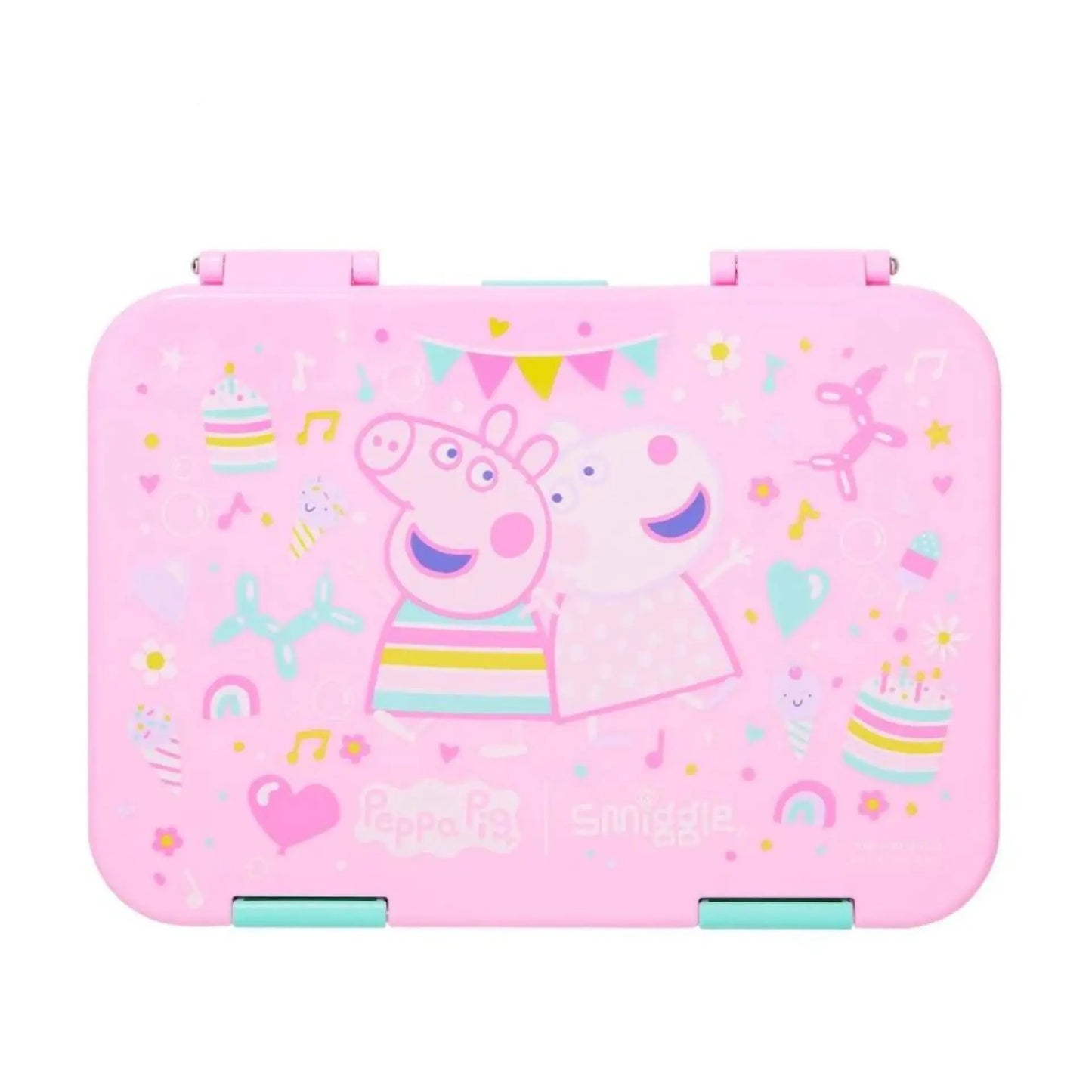 Smiggle Peppa pig Happy Medium Bento 758 ML Lunchbox | Leakproof