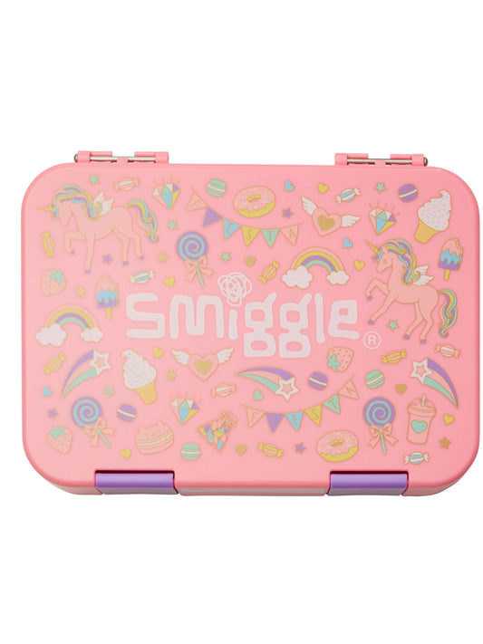 Smiggle unicorn art Happy Medium Bento 758 ML Lunchbox | Leakproof