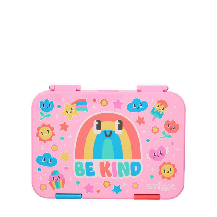 Smiggle Be Kind Happy Medium Bento 758 ML Lunchbox | Leakproof