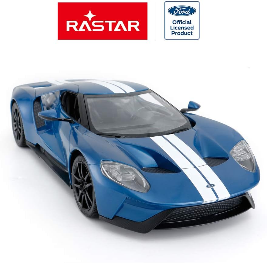 RASTAR 1:14 Ford GT RC Car Blue 2.4G Remote Control Race Toy with Detailed Interior/Exterior