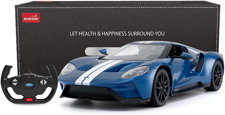 RASTAR 1:14 Ford GT RC Car Blue 2.4G Remote Control Race Toy with Detailed Interior/Exterior