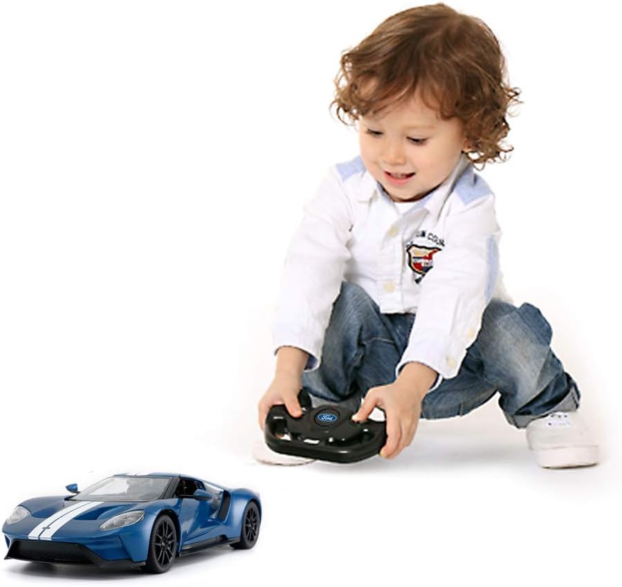 RASTAR 1:14 Ford GT RC Car Blue 2.4G Remote Control Race Toy with Detailed Interior/Exterior