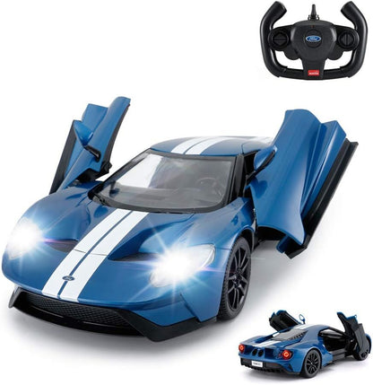 RASTAR 1:14 Ford GT RC Car Blue 2.4G Remote Control Race Toy with Detailed Interior/Exterior