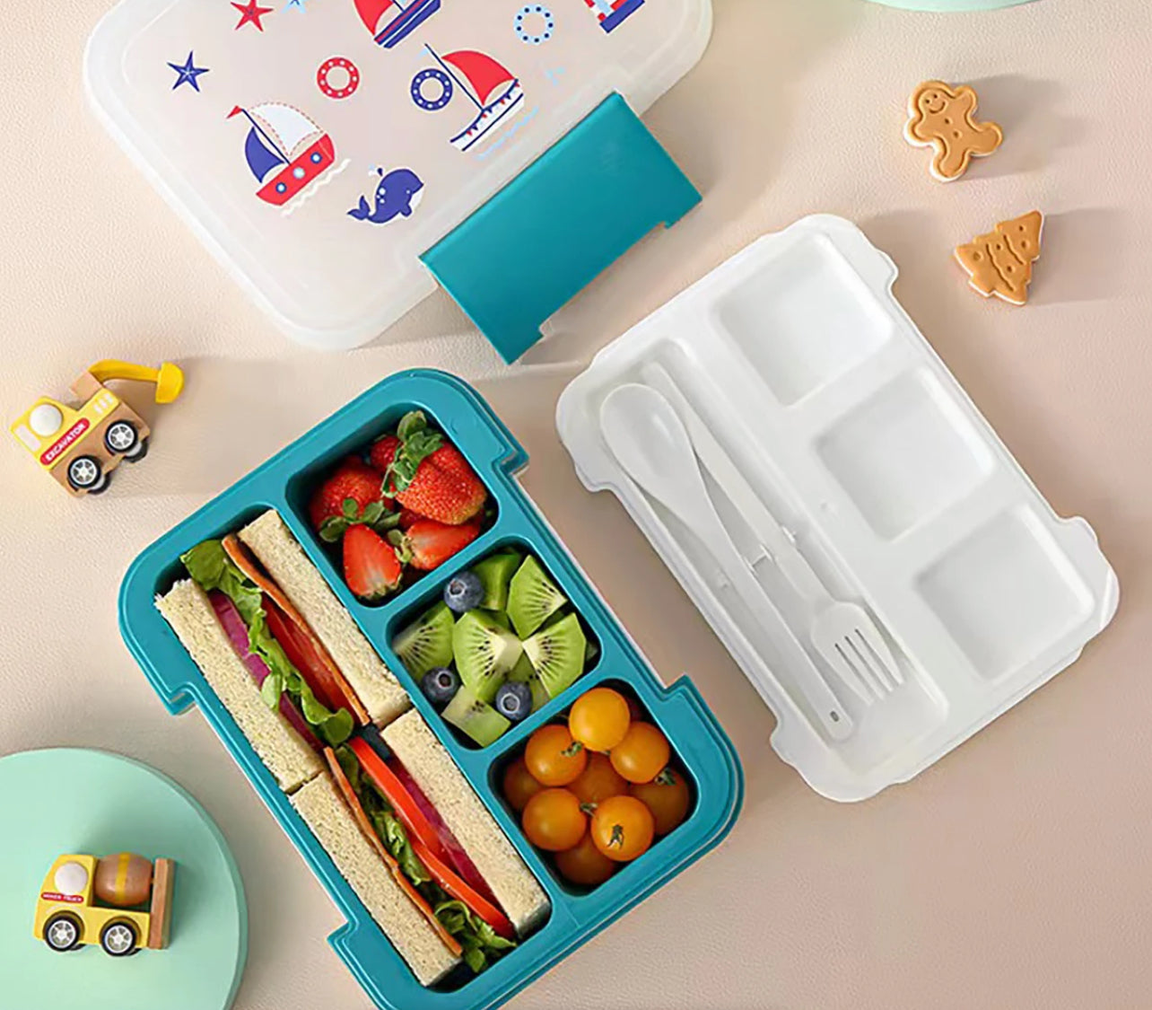 Transfer Proof Perfect Bento Snack Box - BPA Free | 1000 ml