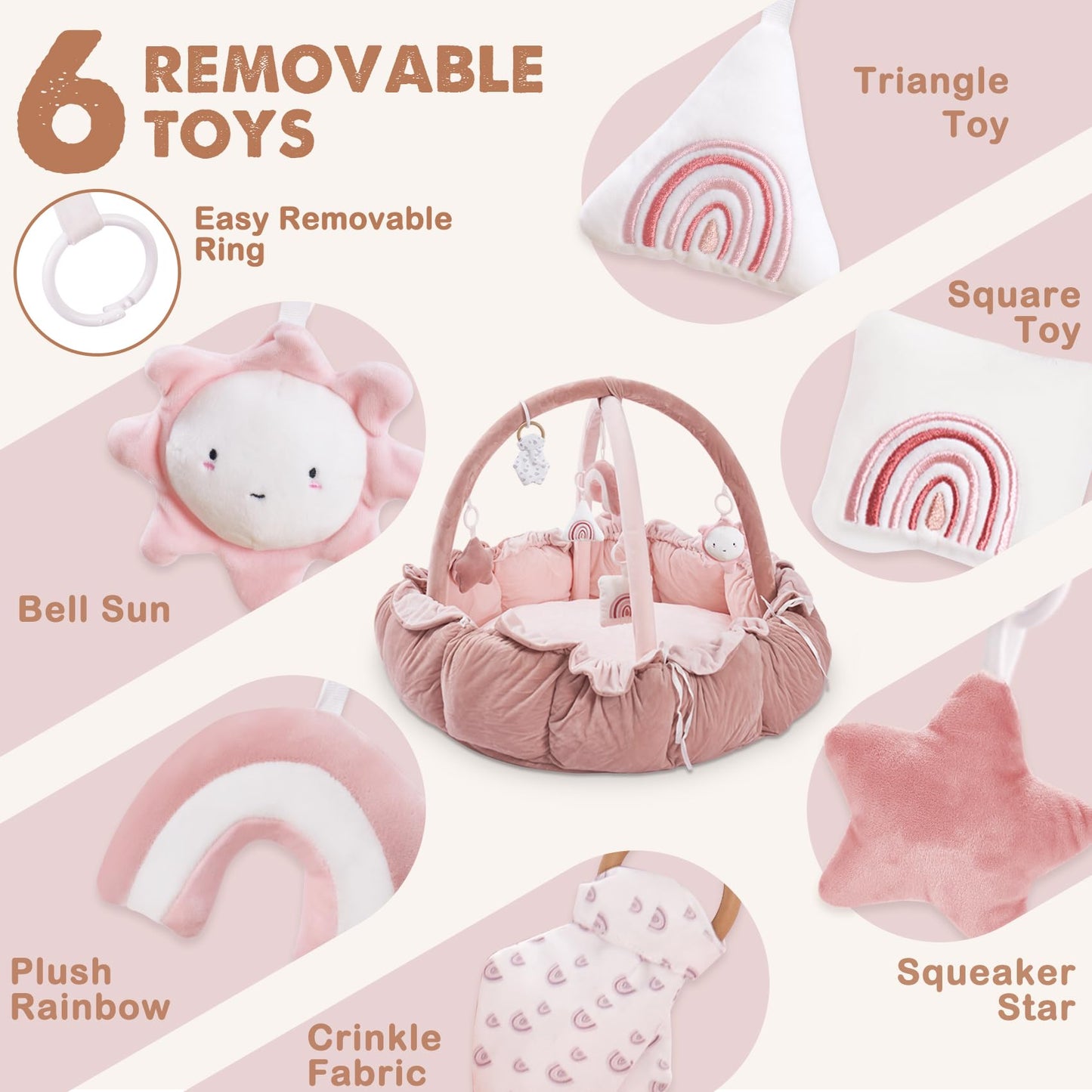 4 in 1 Baby crib | Walker | play mat | gym | Eco friendly