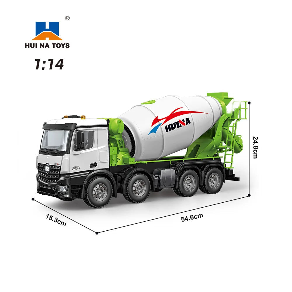 HUINA 1537 12 CH 1:14 REMOTE CONTROL MIXER TRUCK