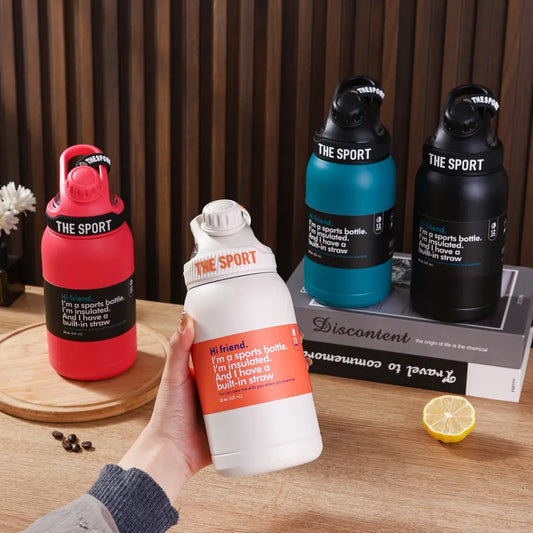 The Sport insulated steel water bottle | inbuilt straw | 625 mL