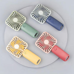 Square portable fan with phone stand and night lamp 3 speeds - Kidspark