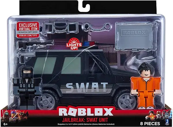 Roblox Action Collection Jailbreak Swat Unit Vehicle (8pcs) - Kidspark