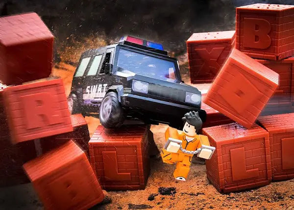 Roblox Action Collection Jailbreak Swat Unit Vehicle (8pcs) - Kidspark