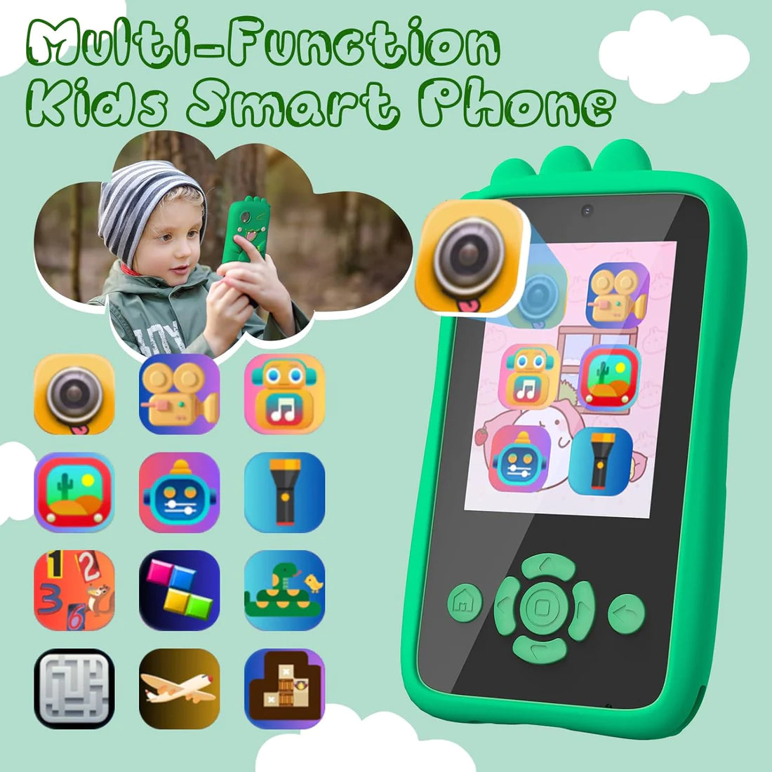 Kids smartphone camera toy phone with games and more Kidspark