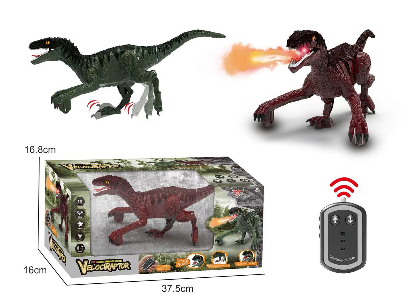 Dino toy with simulated spray, realistic walk and sound for your loved ones - Kidspark