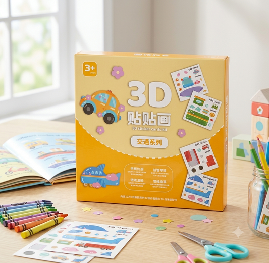 My First 3D Transportation Sticker Craft Set