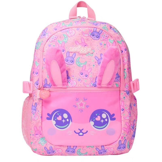 Smiggle - 16 inch Premium pink 3D bunny Backpack