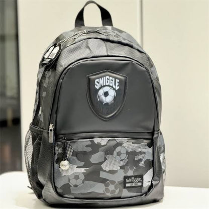 Smiggle - 16 inch Premium black football Backpack