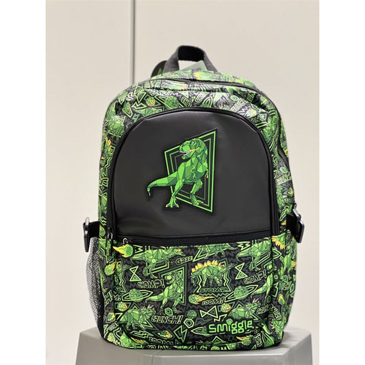 Smiggle - 16 inch Premium green Dino  Backpack